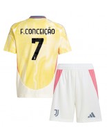 Juventus Francisco Conceicao #7 Venkovní dres pro děti 2024-25 Krátký Rukáv (+ trenýrky)